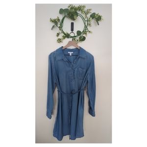 Liz langewomen's size 2X plus size dress new with tags NWT denim/ chambray
